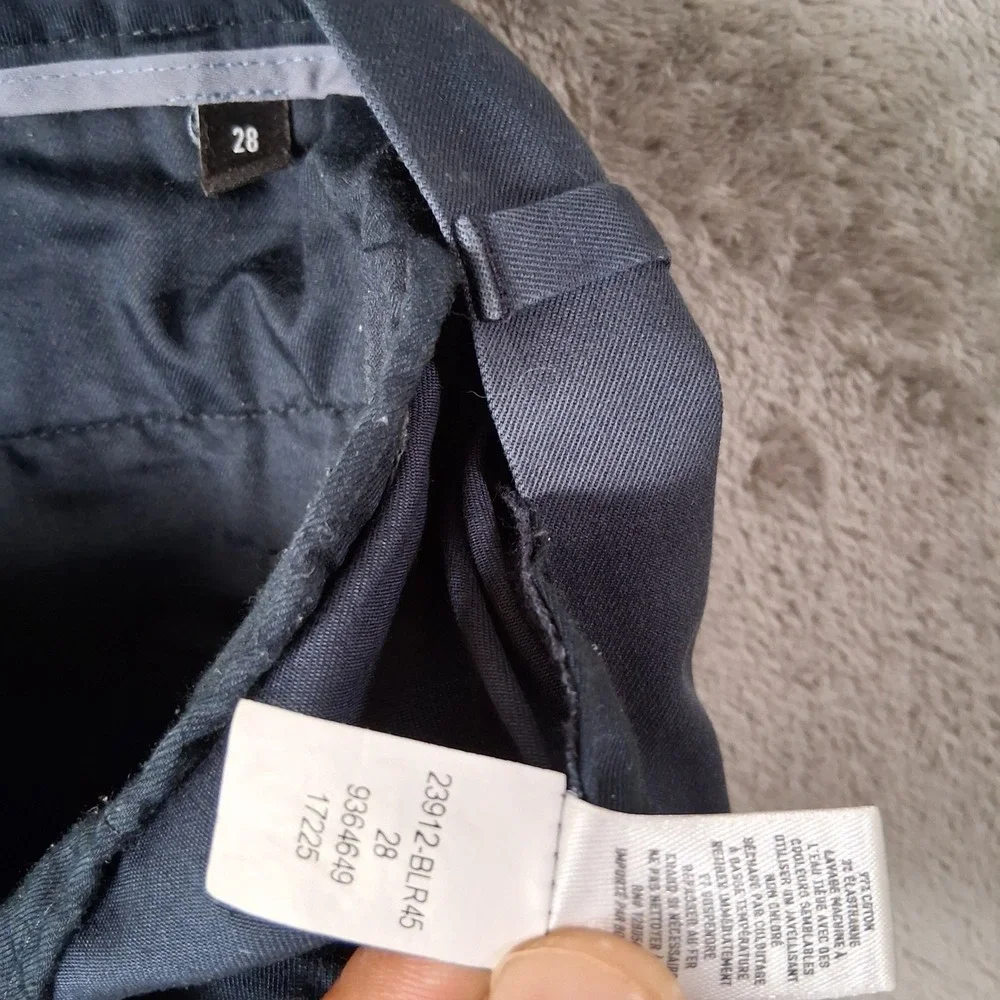 Bonobos Monday Chino Shorts Navy Blue Stretch Cotton 7 Inch Inseam Mens 28